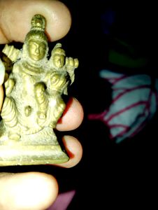 Siva Parvathi Idol Small Brass FREE 5 AGARBATHI