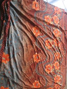 Floral Print Fabric sareee