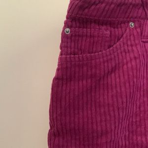 BDG Purple Corduroy Mini Skirt