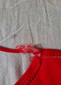 Red Maxi Dress with Thigh Slit