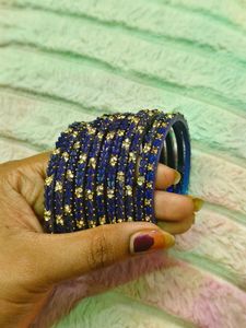 Colorful Lotus Bangles - Set of 4