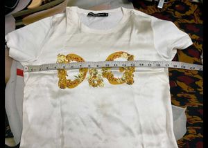D&amp;G Satin Logo T-Shirt