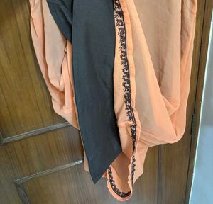 Orange Embroidered Dress