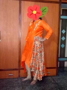 High Low Party Wear Ethnic Kurti