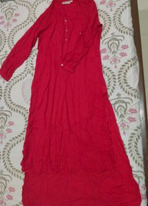 Red Casual button up Kurti💌