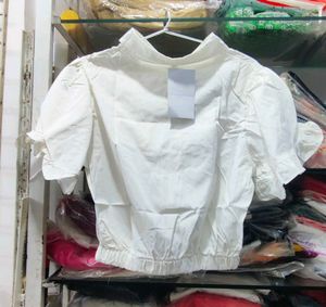 Chic White Puff Sleeve Blouse