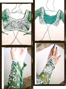 New Heavy Sequence Green Lehnga Set
