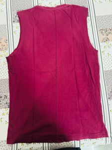 Roadster Men's Sleeveless T-Shirt with Patches