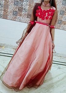 Ball Gown With Dupatta