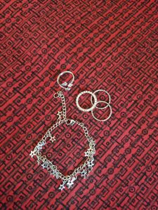 Star Chain Bracelet With Jerkin Ring