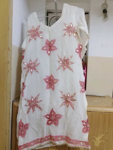 Pink Cotton Salwar Kameez Set
