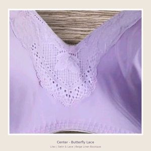 Comfortable Lavender Lace Bra