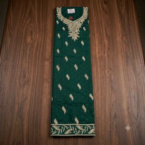 Embroidered Teal Green Kurta Set