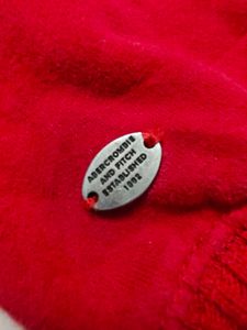 OG Vintage Y2K Abercrombie &amp; Fitch Red Sherpa-Line