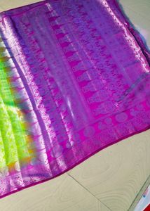 Silver Design Banarasi Soft Silk Saree