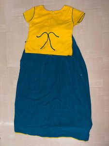 Combo!!!!Beautiful Green And Yellow Ethnic Wear