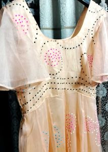 PEACH COLOUR GOWN