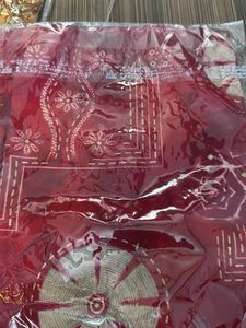 Maroon Kurta Set with Mirror Work