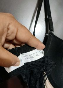 Black &amp; Light Peach Bra For 36 C Bust