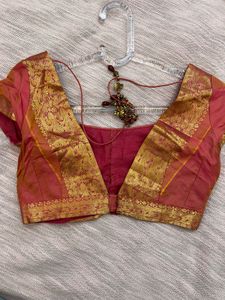 Tarun Tahiliani Designer Pink Blouse (No Tag)