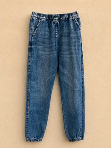 Stylish Washed Denim Joggers