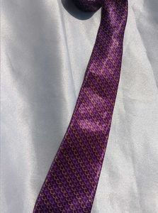 Purple Patterned Necktie