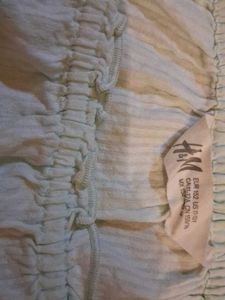 Light Blue Square Neck Puff Sleeve Top