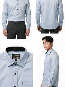 Pro Style Designer Blue Formal Shirt