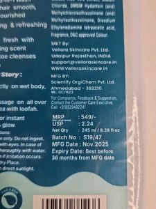 Vellora Skincare Triple Care Body Wash