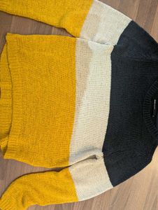 Color Block Knit Sweater