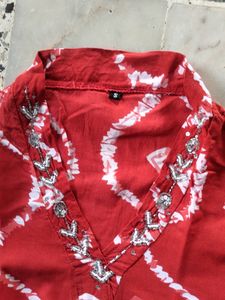Rayon Material Small Size Kurta Set