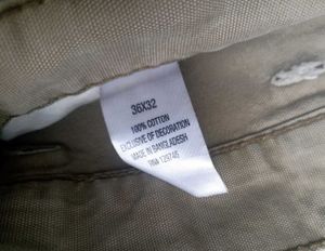 Men's Beige Cargo Pants