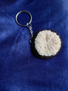 Crochet cookie bag charm and keychain