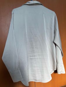 Elegant Satin Button-Up Shirt
