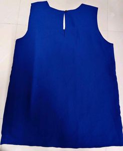 Sisley Royal Blue Sleeveless Top