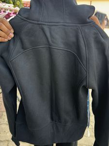 Black Zip-Up Hoodie Jacket