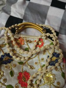 Embroidered Clutch Bag