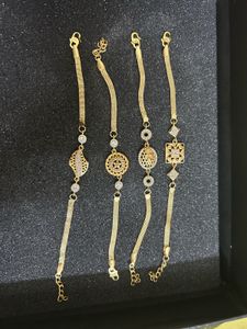 Elegant Gold Bracelets Set