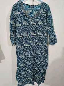 Jaipuri Blue Kurta Set