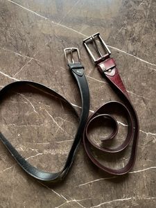 Men's Leather Belt Set