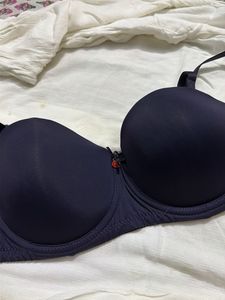 Navy Blue Padded Bra