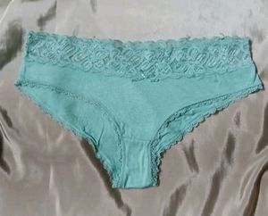 Comfortable Teal Lace Briefs