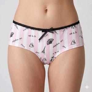 Cute Pink Striped Parisian Briefs
