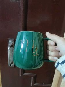 Aesthetic green coffee mug