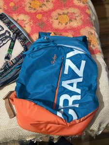 Skybags Backpack - Blue & Orange