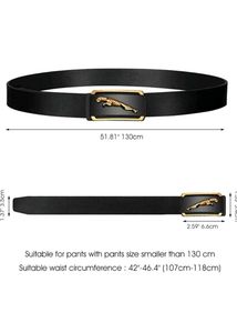 Brand New Jaguar Buckle Gold Synthetic Belt