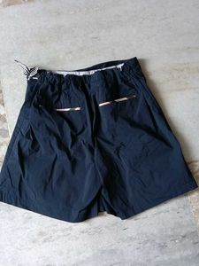 Daks Navy Blue Wrap Skirt with Tie Detail