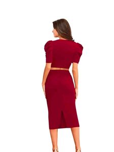 Women's Beautiful Red Co-ord Set