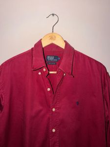Ralph Lauren Red Button-Down Shirt