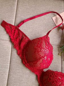 Red Lace Bra